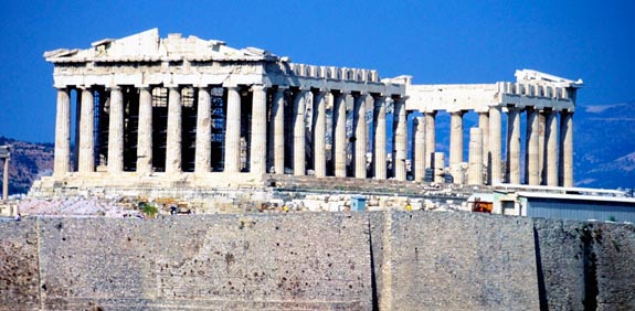 דגל יוון אקרופוליס / צלם:  thinkstock